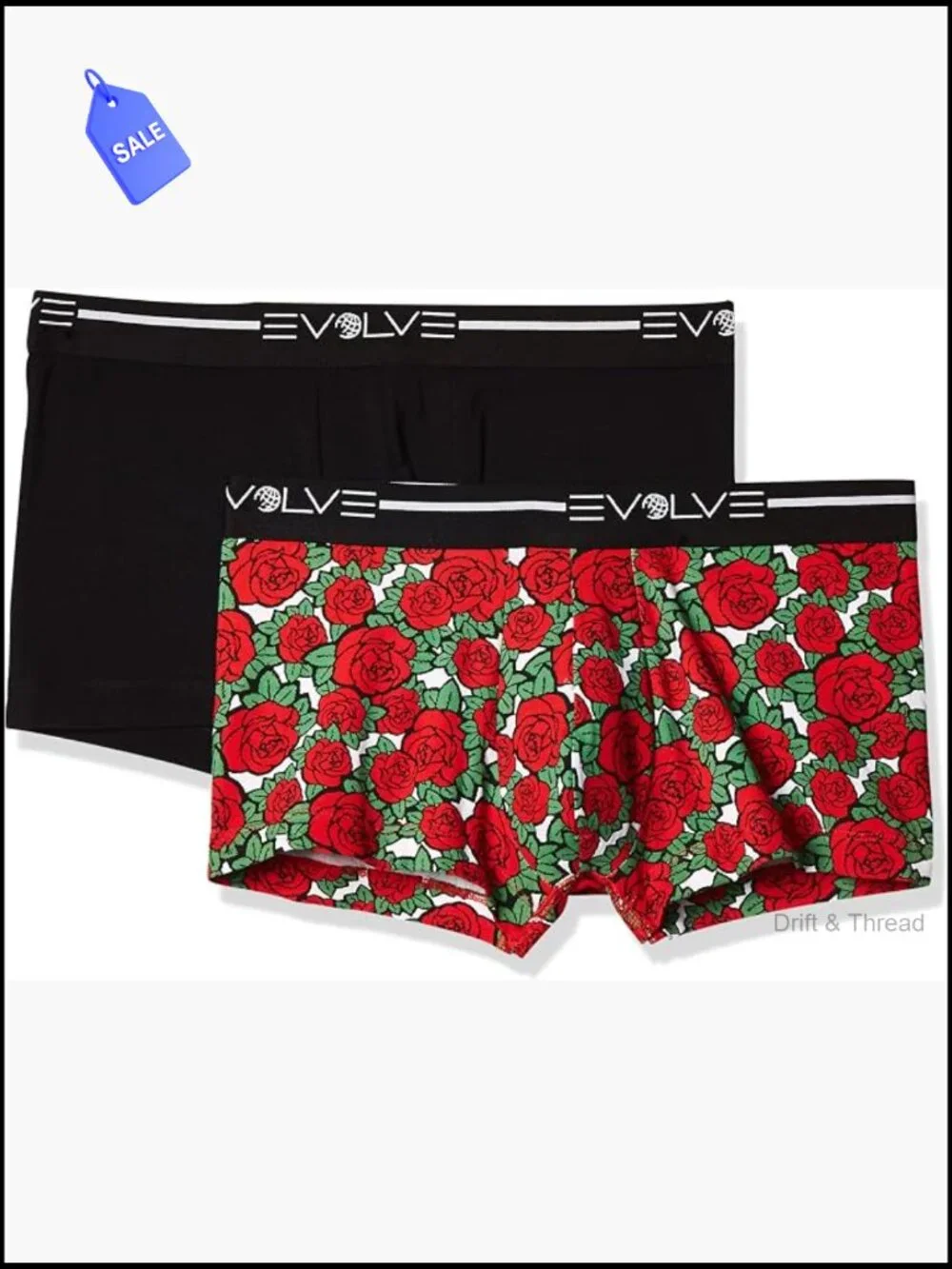 Men's Cotton Stretch No Show Trunk Underwear 2-Pack Low Rise Seamless